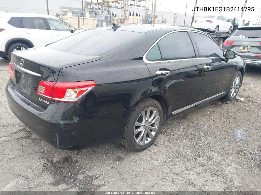 2011 Lexus Es 350 VIN: JTHBK1EG1B2414795 Lot: 42047745