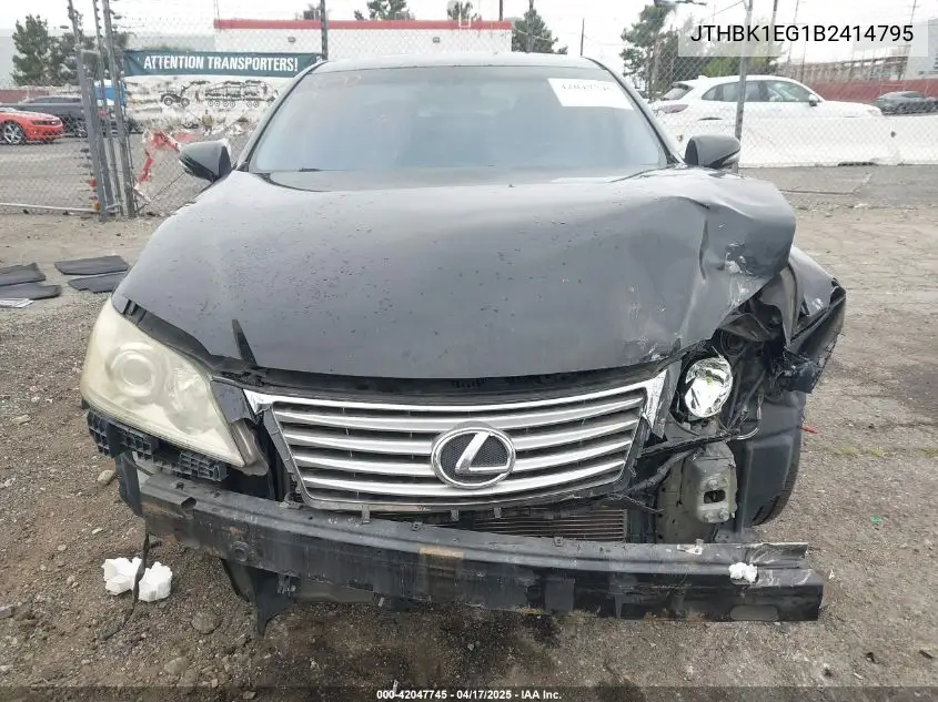 2011 Lexus Es 350 VIN: JTHBK1EG1B2414795 Lot: 42047745