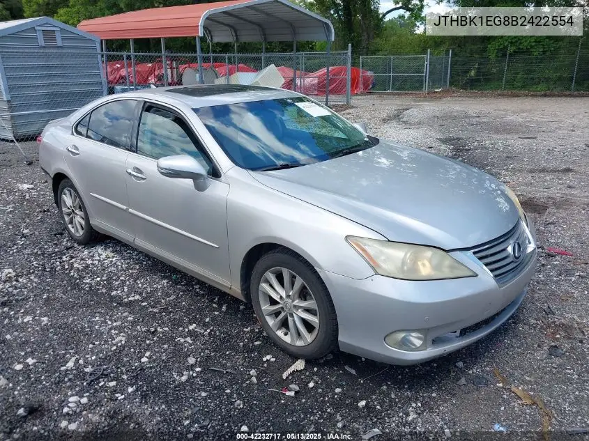 2011 Lexus Es 350 VIN: JTHBK1EG8B2422554 Lot: 42232717