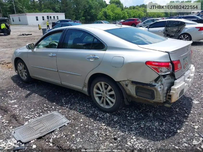 2011 Lexus Es 350 VIN: JTHBK1EG8B2422554 Lot: 42232717