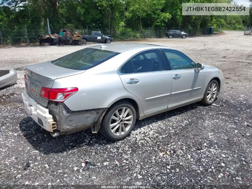 2011 Lexus Es 350 VIN: JTHBK1EG8B2422554 Lot: 42232717