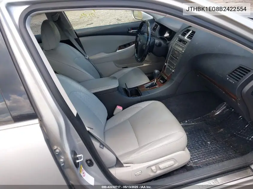 2011 Lexus Es 350 VIN: JTHBK1EG8B2422554 Lot: 42232717