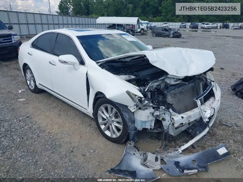 2011 Lexus Es 350 VIN: JTHBK1EG5B2423256 Lot: 42608748