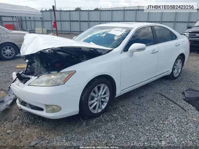 2011 Lexus Es 350 VIN: JTHBK1EG5B2423256 Lot: 42608748