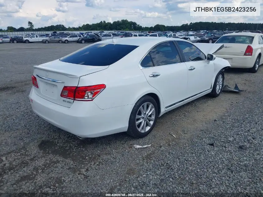 2011 Lexus Es 350 VIN: JTHBK1EG5B2423256 Lot: 42608748