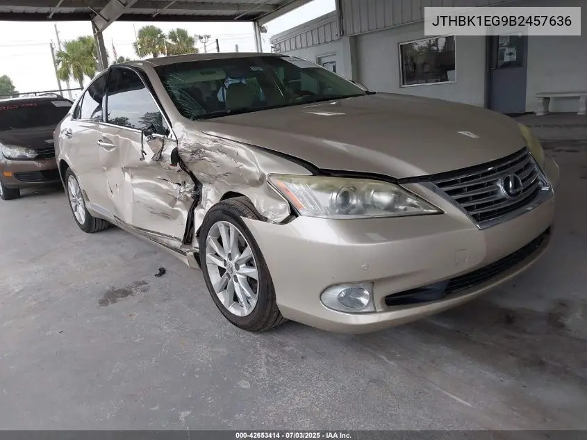 2011 Lexus Es VIN: JTHBK1EG9B2457636 Lot: 42653414