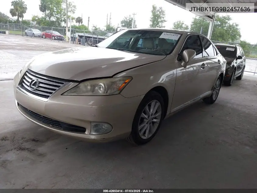 2011 Lexus Es VIN: JTHBK1EG9B2457636 Lot: 42653414