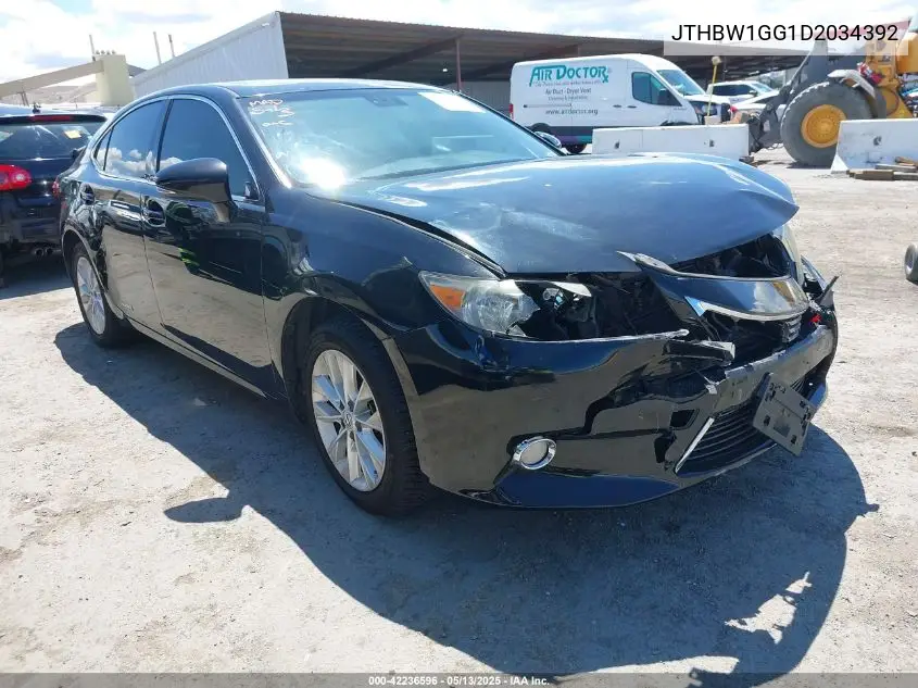 2013 Lexus Es 300H VIN: JTHBW1GG1D2034392 Lot: 42236596