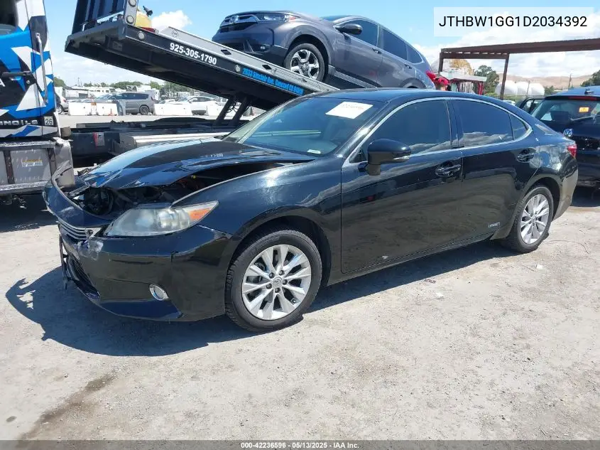 2013 Lexus Es 300H VIN: JTHBW1GG1D2034392 Lot: 42236596