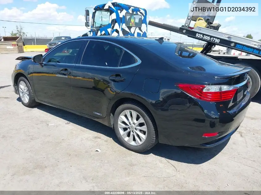 2013 Lexus Es 300H VIN: JTHBW1GG1D2034392 Lot: 42236596