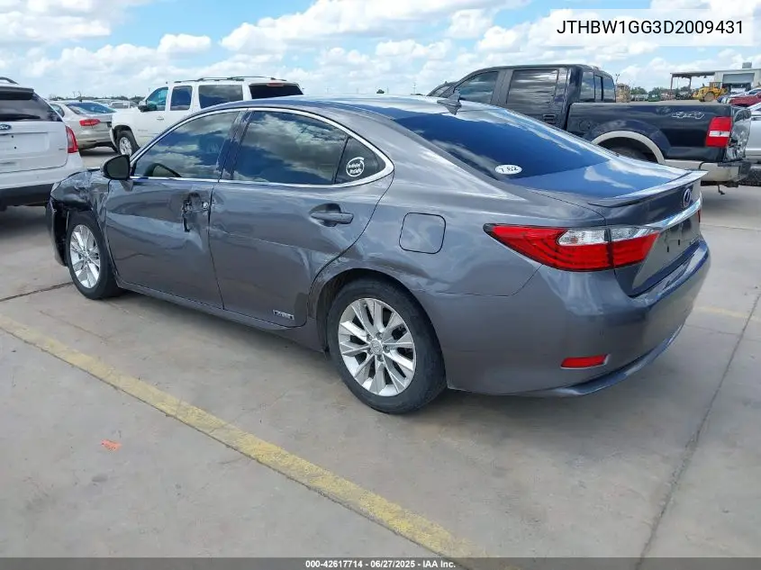 2013 Lexus Es 300H VIN: JTHBW1GG3D2009431 Lot: 42617714