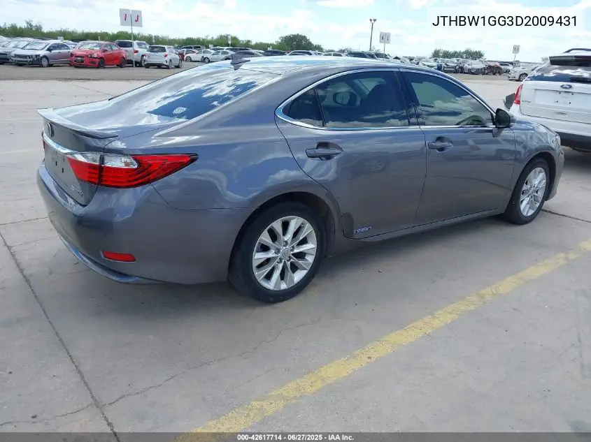 2013 Lexus Es 300H VIN: JTHBW1GG3D2009431 Lot: 42617714