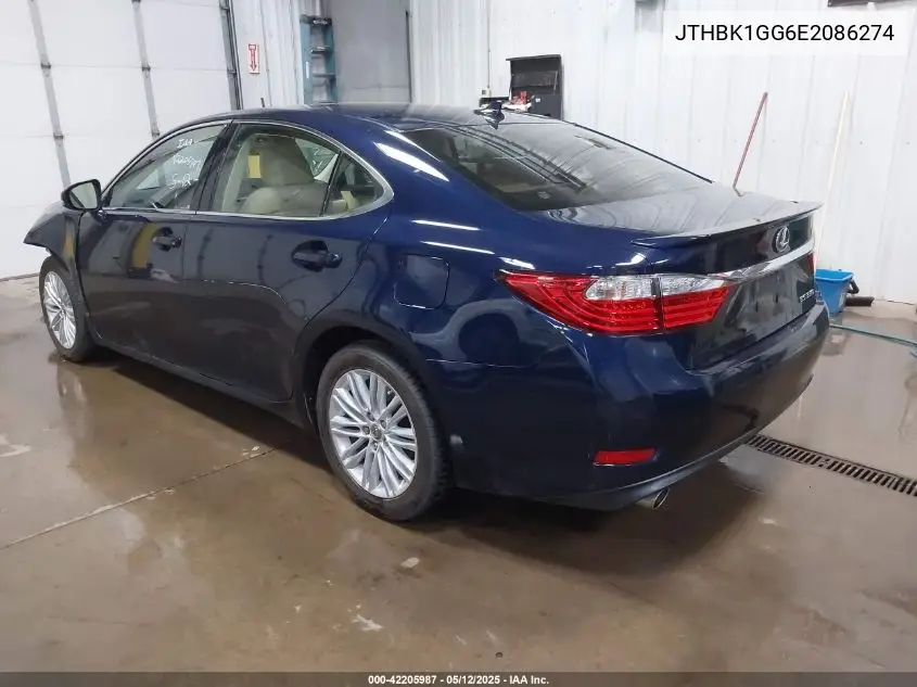 2014 Lexus Es 350 VIN: JTHBK1GG6E2086274 Lot: 42205987
