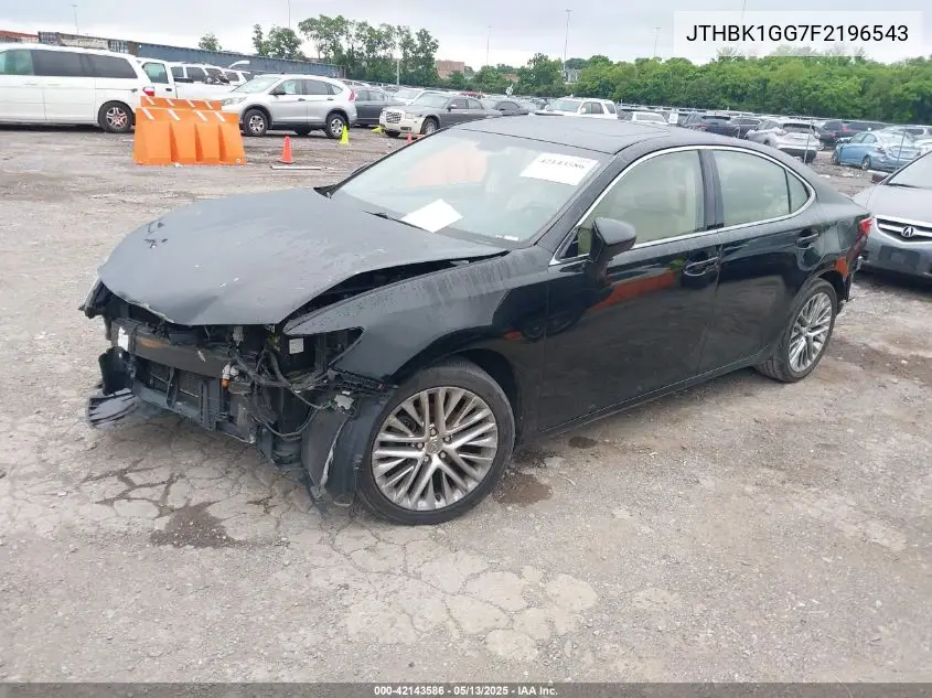 2015 Lexus Es 350 VIN: JTHBK1GG7F2196543 Lot: 42143586