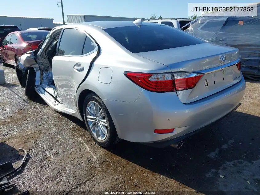 2015 Lexus Es 350 VIN: JTHBK1GG3F2177858 Lot: 42241189