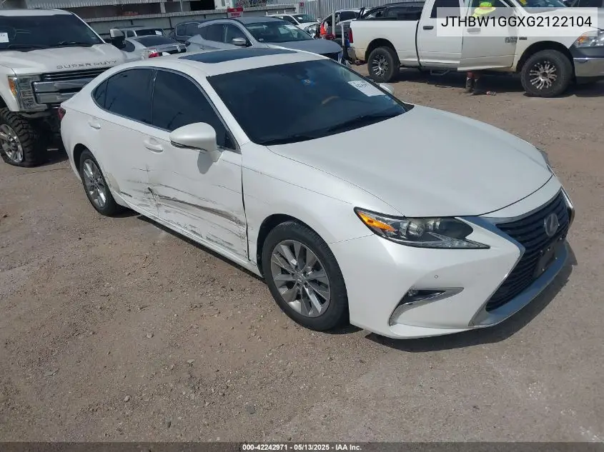 2016 Lexus Es 300H VIN: JTHBW1GGXG2122104 Lot: 42242971