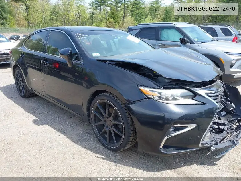 2016 Lexus Es 350 VIN: JTHBK1GG9G2212470 Lot: 42245891