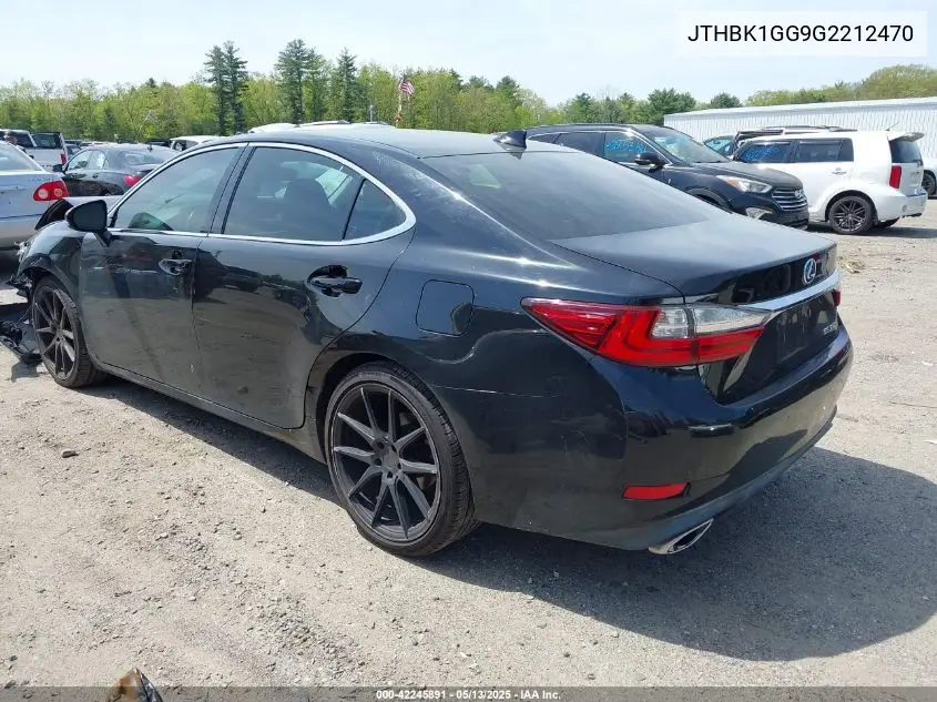 2016 Lexus Es 350 VIN: JTHBK1GG9G2212470 Lot: 42245891
