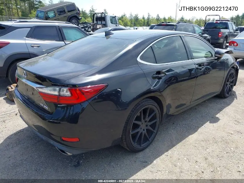2016 Lexus Es 350 VIN: JTHBK1GG9G2212470 Lot: 42245891