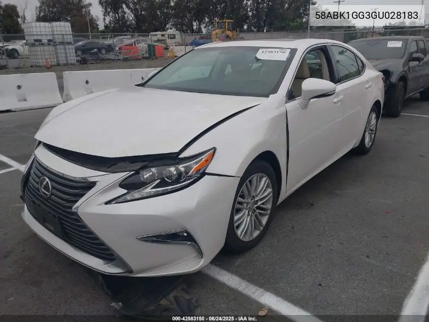 2016 Lexus Es 350 VIN: 58ABK1GG3GU028183 Lot: 42583150