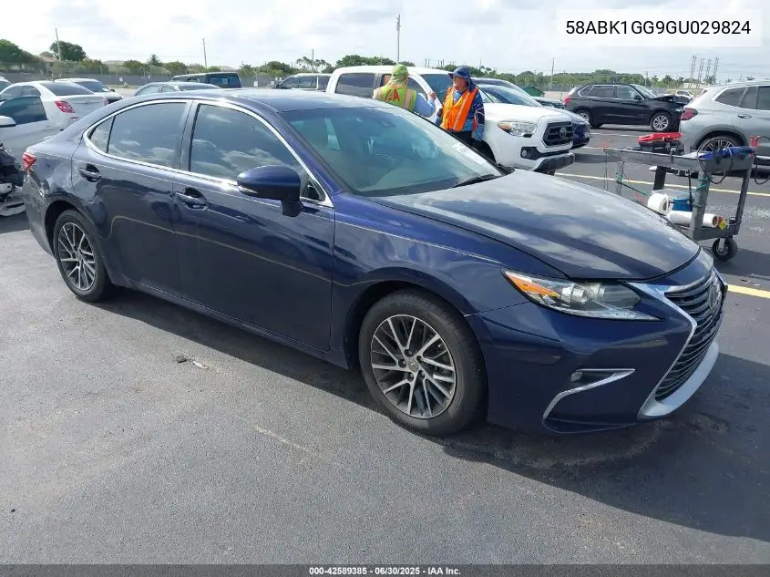 2016 Lexus Es 350 VIN: 58ABK1GG9GU029824 Lot: 42589385