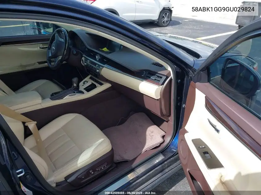 2016 Lexus Es 350 VIN: 58ABK1GG9GU029824 Lot: 42589385