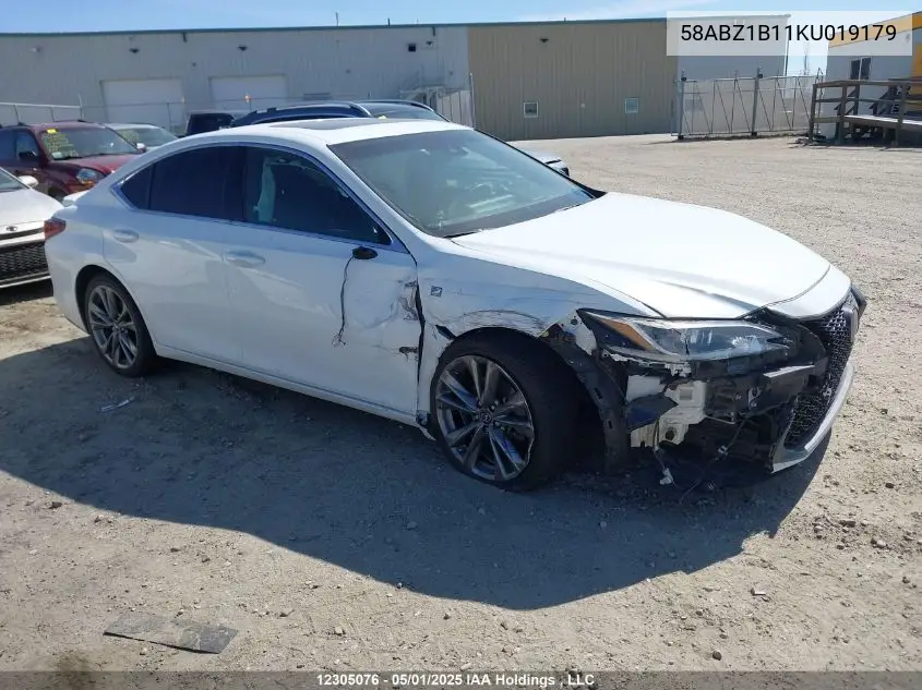 2019 Lexus Es 350 350 VIN: 58ABZ1B11KU019179 Lot: 12305076