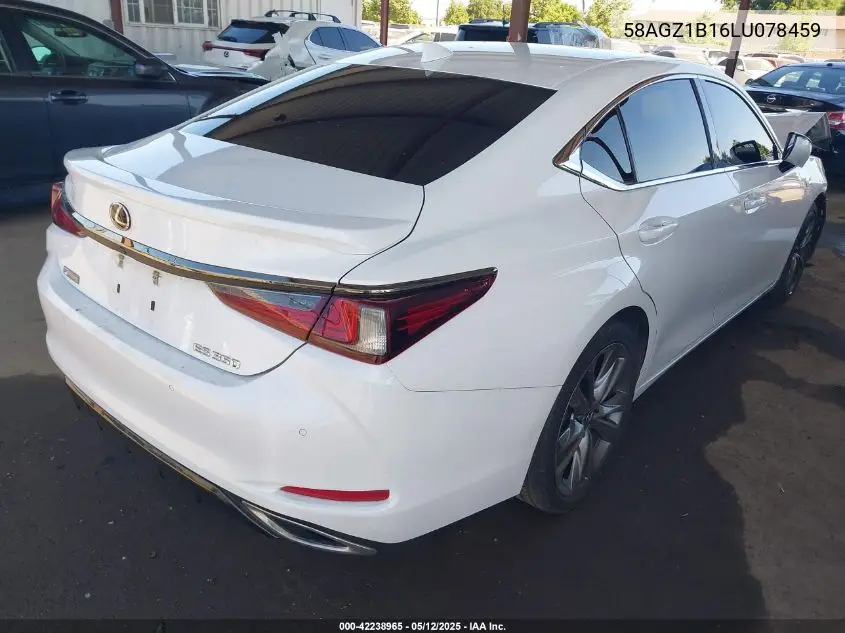 2020 Lexus Es 350 F Sport VIN: 58AGZ1B16LU078459 Lot: 42238965