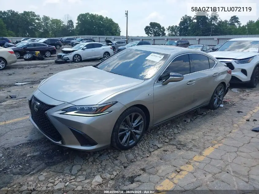2020 Lexus Es 350 F Sport VIN: 58AGZ1B17LU072119 Lot: 42595738