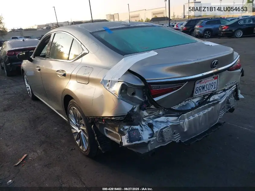 2020 Lexus Es 350 Luxury VIN: 58AEZ1B14LU054653 Lot: 42616483