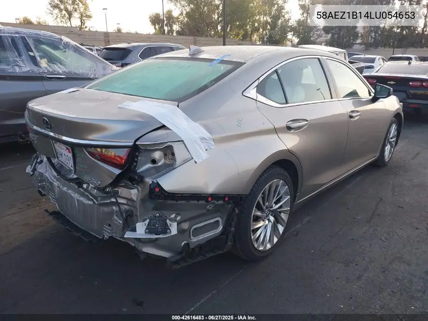 2020 Lexus Es 350 Luxury VIN: 58AEZ1B14LU054653 Lot: 42616483