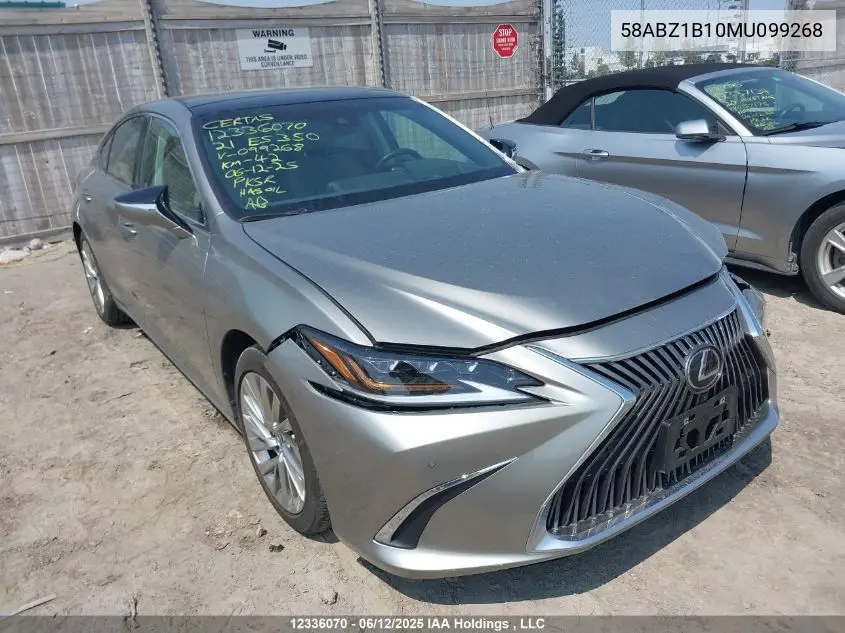 2021 Lexus Es 350 350 VIN: 58ABZ1B10MU099268 Lot: 12336070
