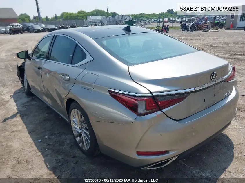 2021 Lexus Es 350 350 VIN: 58ABZ1B10MU099268 Lot: 12336070