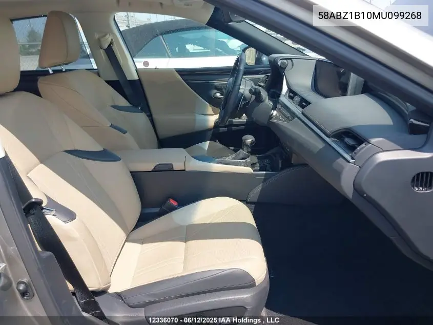 2021 Lexus Es 350 350 VIN: 58ABZ1B10MU099268 Lot: 12336070