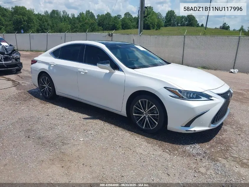 2022 Lexus Es 350 VIN: 58ADZ1B11NU117996 Lot: 42564068