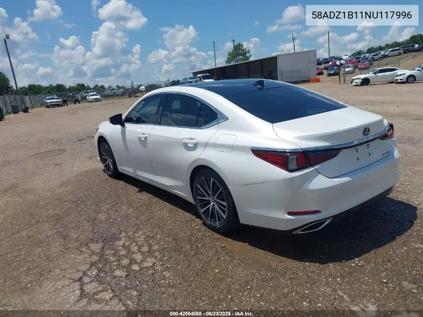 2022 Lexus Es 350 VIN: 58ADZ1B11NU117996 Lot: 42564068