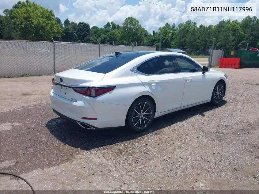 2022 Lexus Es 350 VIN: 58ADZ1B11NU117996 Lot: 42564068