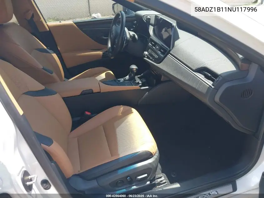 2022 Lexus Es 350 VIN: 58ADZ1B11NU117996 Lot: 42564068