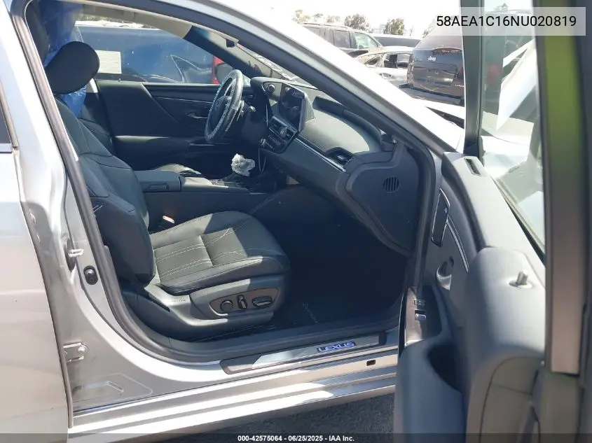 2022 Lexus Es 300H Luxury VIN: 58AEA1C16NU020819 Lot: 42575064