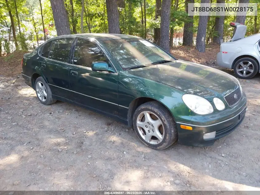 1998 Lexus Gs 300 VIN: JT8BD68S1W0028175 Lot: 42496597