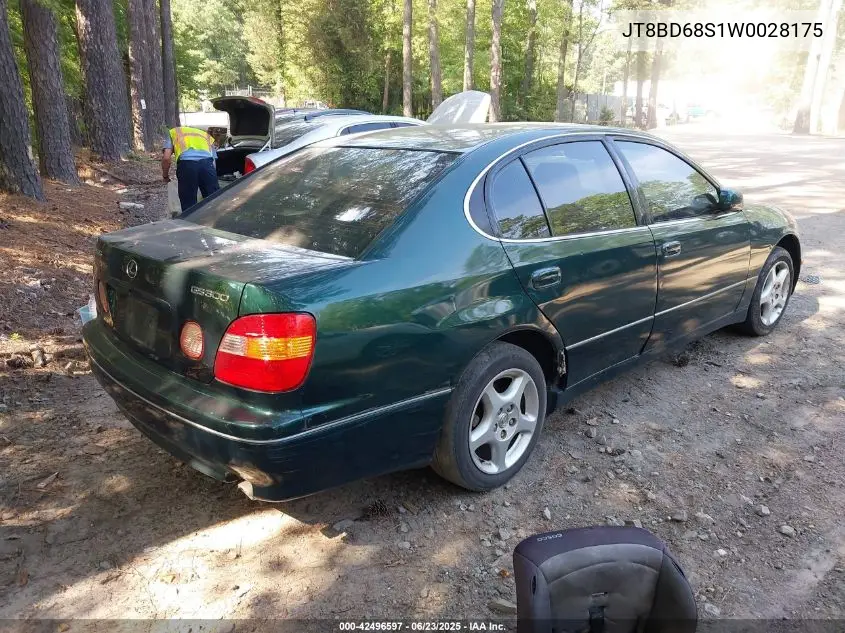 1998 Lexus Gs 300 VIN: JT8BD68S1W0028175 Lot: 42496597