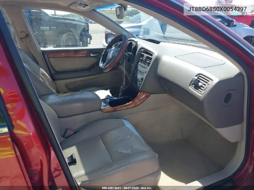 1999 Lexus Gs 300 VIN: JT8BD68S0X0054297 Lot: 42615431