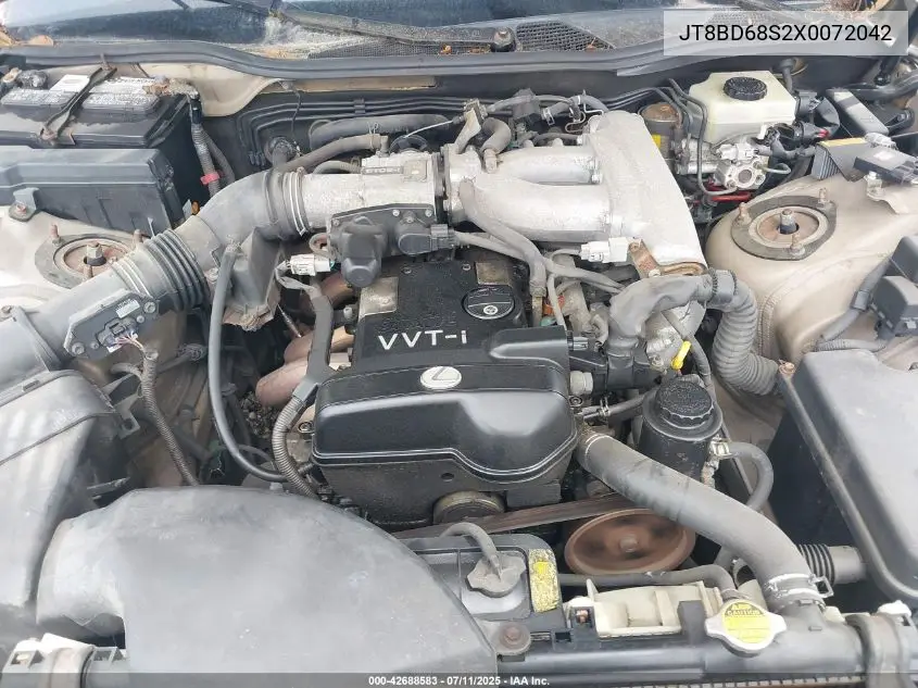 1999 Lexus Gs 300 VIN: JT8BD68S2X0072042 Lot: 42688583