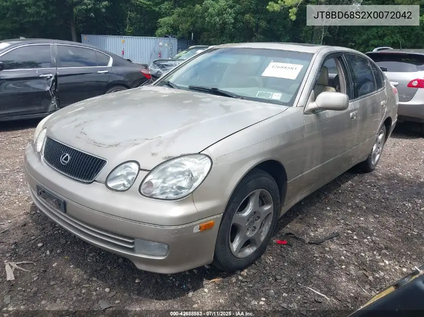 1999 Lexus Gs 300 VIN: JT8BD68S2X0072042 Lot: 42688583