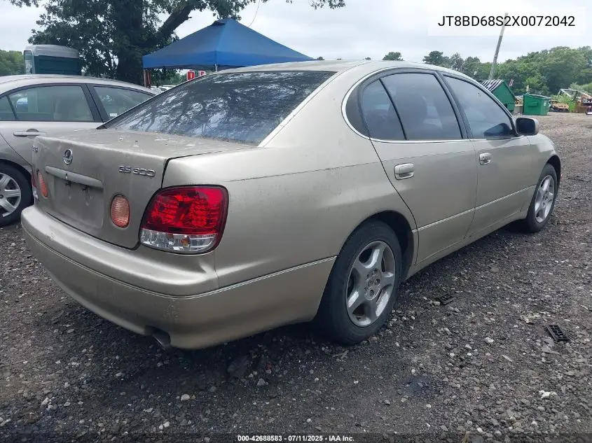 1999 Lexus Gs 300 VIN: JT8BD68S2X0072042 Lot: 42688583