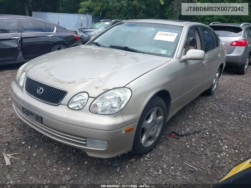 1999 Lexus Gs 300 VIN: JT8BD68S2X0072042 Lot: 42688583