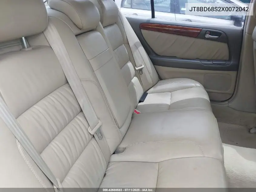 1999 Lexus Gs 300 VIN: JT8BD68S2X0072042 Lot: 42688583