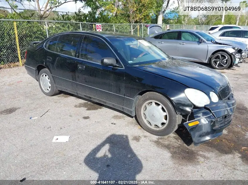 2000 Lexus Gs 300 VIN: JT8BD68S9Y0104969 Lot: 41641107