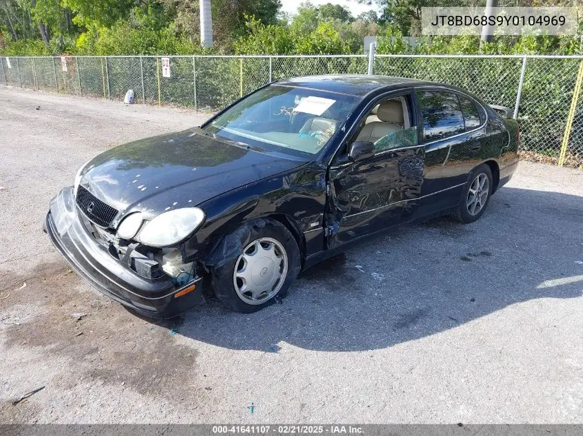 2000 Lexus Gs 300 VIN: JT8BD68S9Y0104969 Lot: 41641107