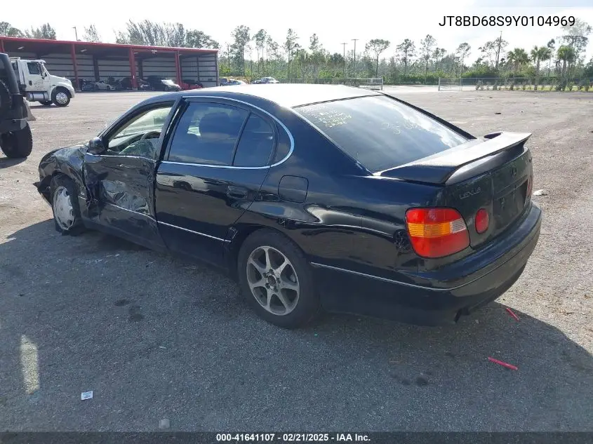 2000 Lexus Gs 300 VIN: JT8BD68S9Y0104969 Lot: 41641107